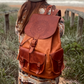 HANDMADE Backpack | Big Backpack | Hand tooled Bag | Leather Backpack