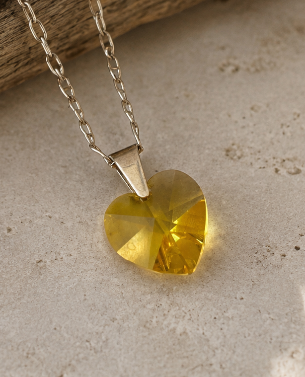 Yellow Heart Necklace