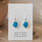 Silver Blue Earrings