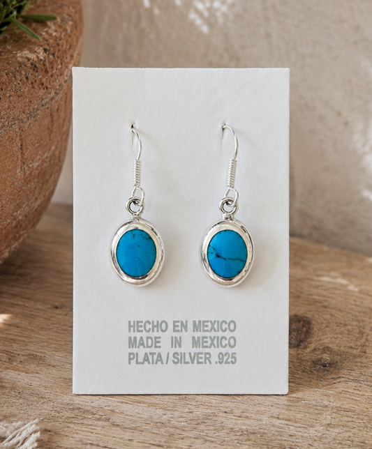 Silver Blue Earrings
