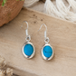 Silver Blue Earrings