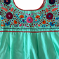 Green Embroidered Blouses