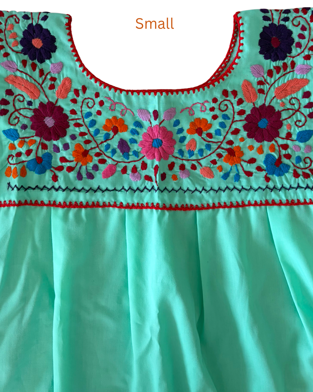 Green Embroidered Blouses