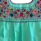 Green Embroidered Blouses