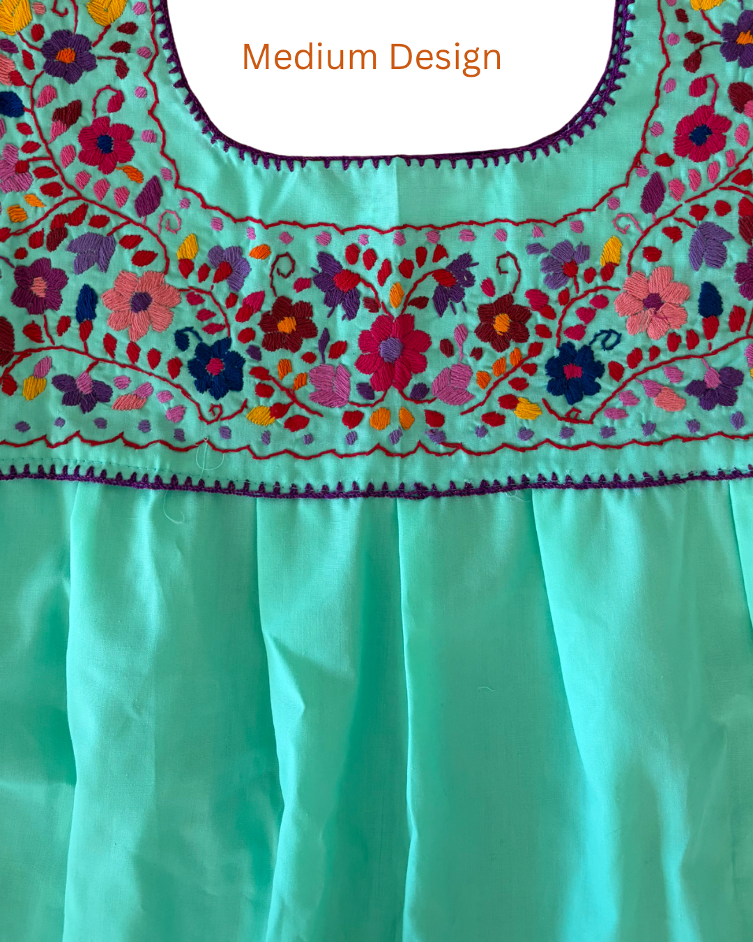 Green Embroidered Blouses