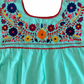 Green Embroidered Blouses