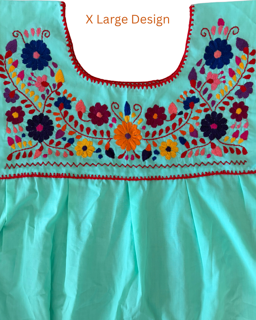 Green Embroidered Blouses
