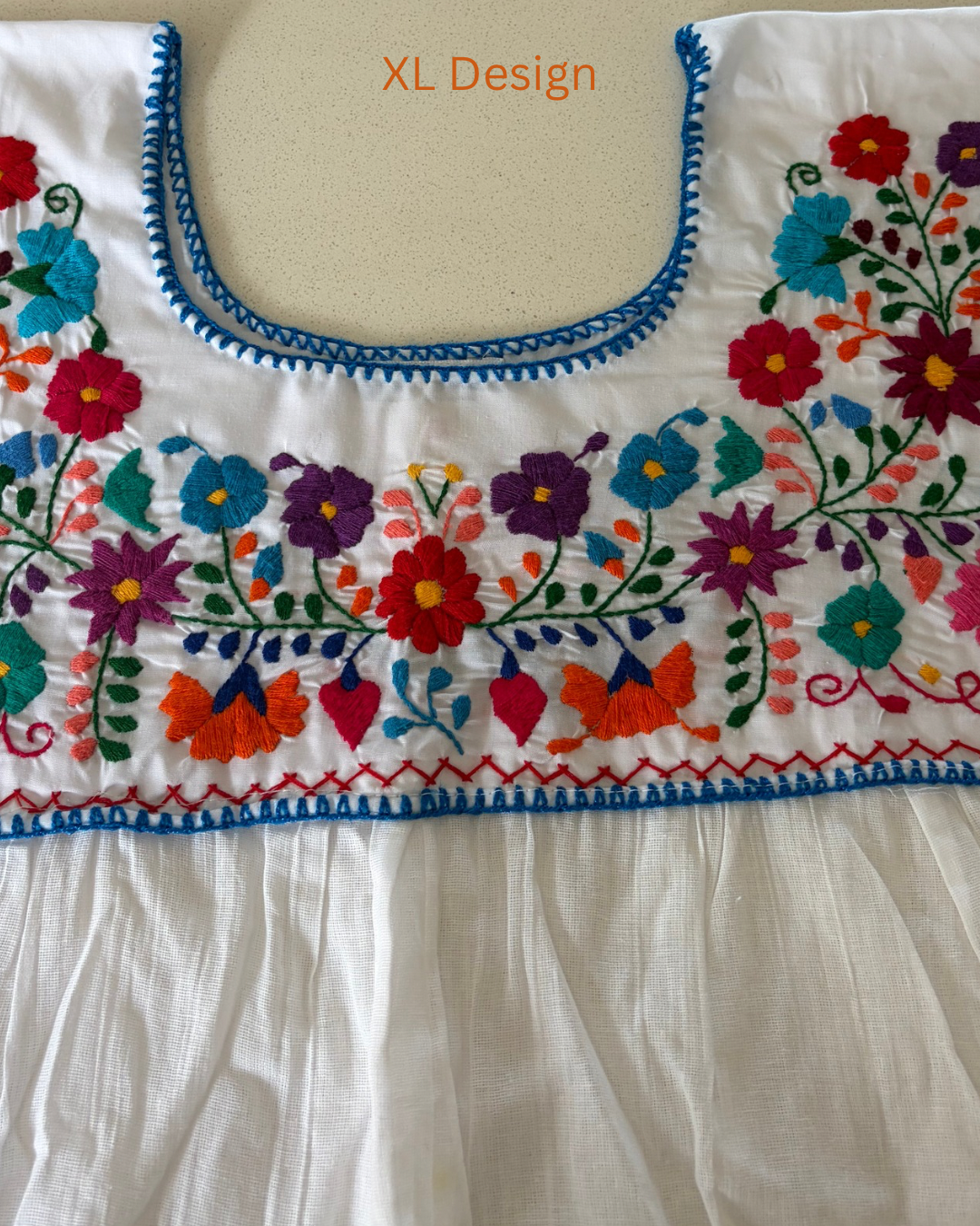 White Embroidered Blouses
