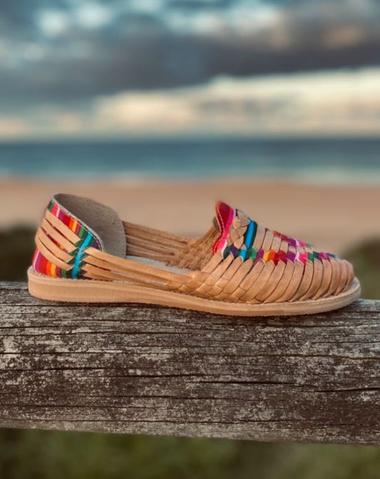 MEXICAN HUARACHES, Leather Shoe, Colour Sandle, Mexican Shoes, Leather