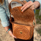 Handmade Mexican Leather Bag | Hand Tooled Design | Boho Purse