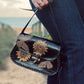 BUTTERFLY BAG, Sunflower Leather Bag, Hand painted bags, Mexican Purse