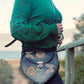 HEART DESIGN BAG, Handmade bag, Mexican bag, colour bag, Leather Purse
