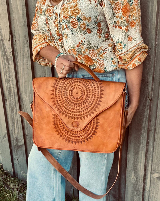 Bella Orange Italian Handmade Leather Clutch/Crossbody/Shoulder Bag/Italian  Bags