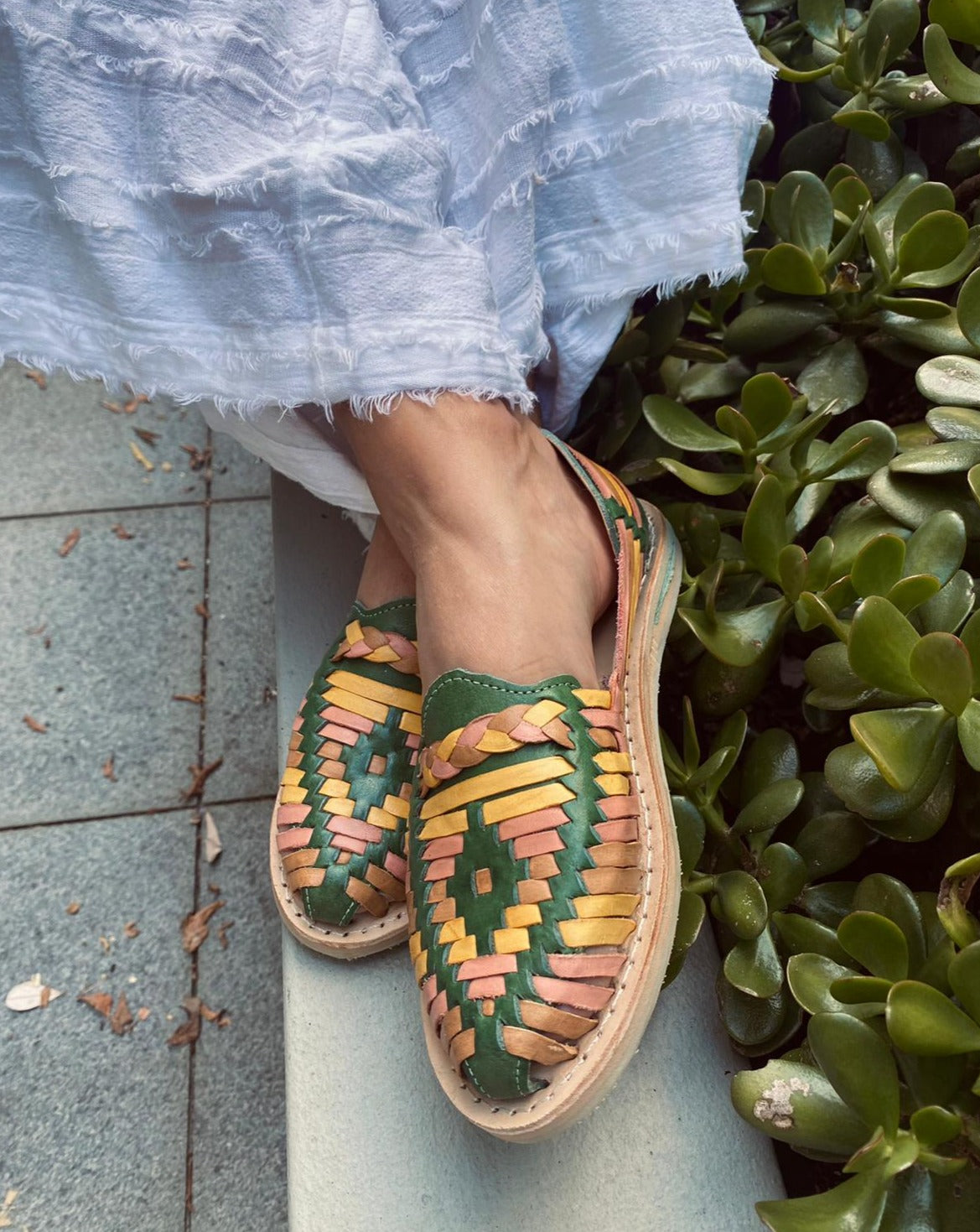 Mexican colorful hot sale sandals