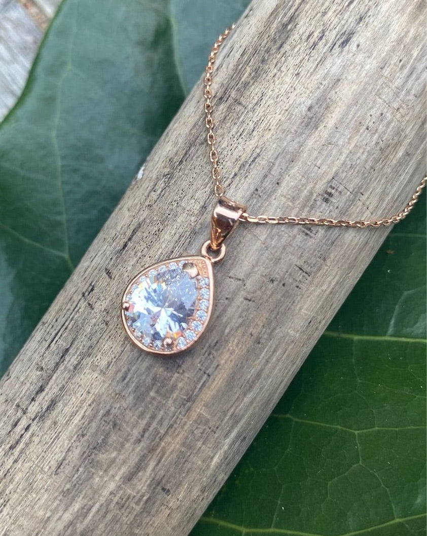 925 rose gold necklace, mexican jewellery, rose gold jewellery, taxco