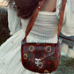 HAND PAINTED BAG, Handmade bag, Mexican bag, colour bag, Flower bag