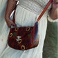 HAND PAINTED BAG, Handmade bag, Mexican bag, colour bag, Flower bag