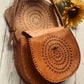 VINTAGE MEXICAN LEATHER Bag | Hand tooled Design Bag | Large Handbag