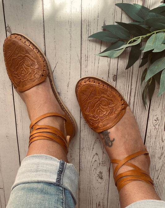 MEXICAN HUARACHES, Leather Shoe, Colour Sandle, Mexican Shoes, Leather