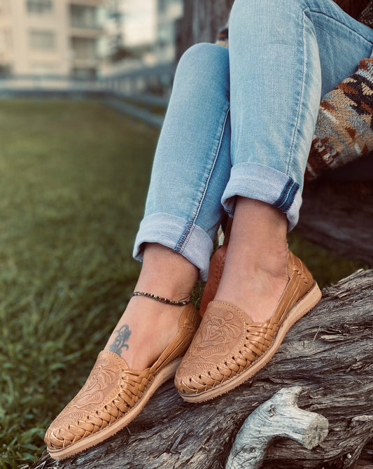 MEXICAN HUARACHES, Leather Shoe, Colour Sandle, Mexican Shoes, Leather