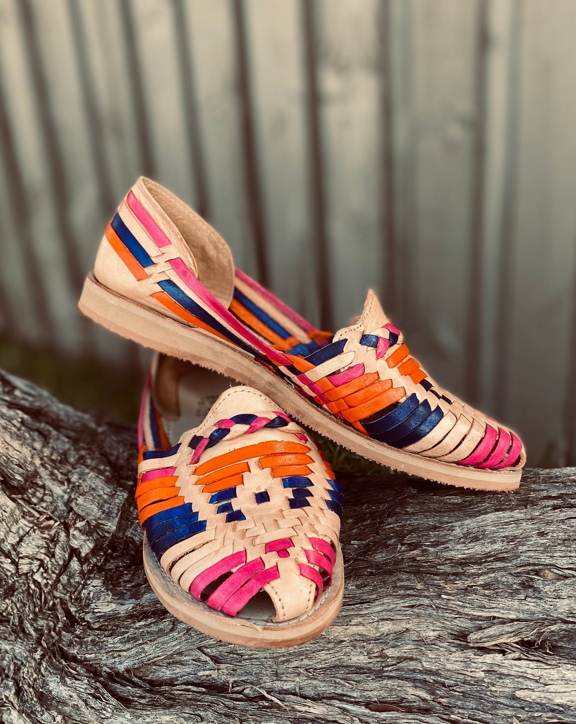 Colorful store mexican huaraches