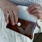 WRIST PURSE, butterfly purse, leather purse, handmade purse