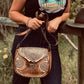 AZTEC DESIGN BAG, Handmade bag, Mexican bag, colour bag, Leather Purse