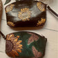 SUNFLOWER LEATHER PURSE, Hand tooled purse, Clutch Purses, Sunflowers